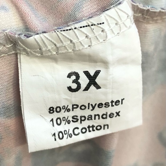 Striped and Floral Maxi Dress, Shoulder to Hem 58” - Picture 3 of 5